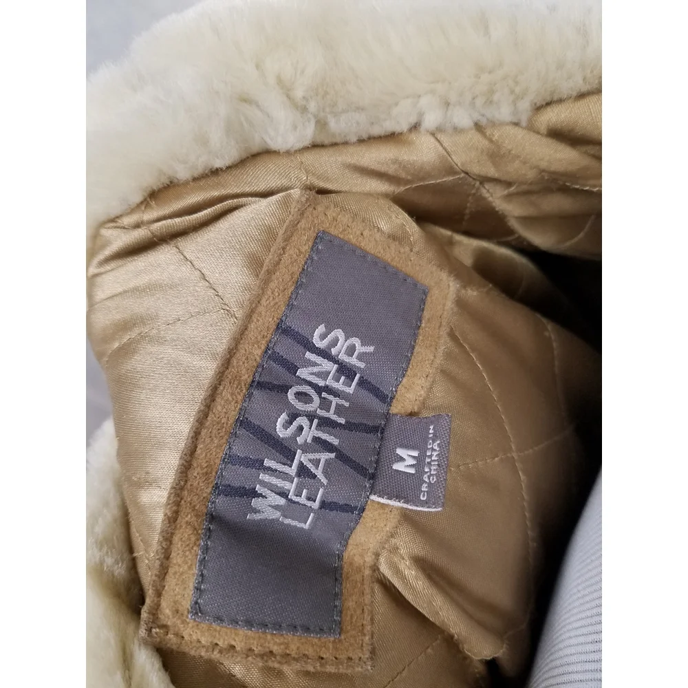 Wilsons Leather womans suede and faux fur jacket - Picture 6 of 8